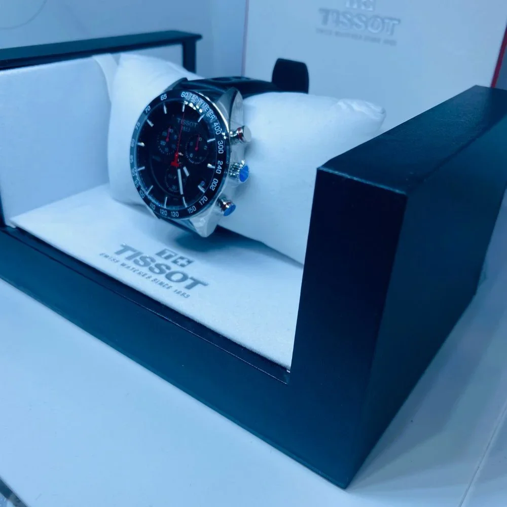 Tissot Mens Black Leather Watch T100.417.16.051.00